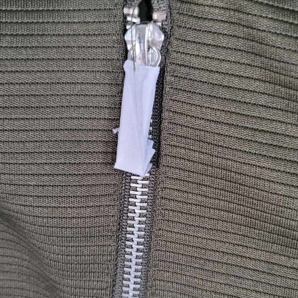 Kardashian Kollection Y2K Drape front green Biker Vest BNWT - Picture 6 of 8